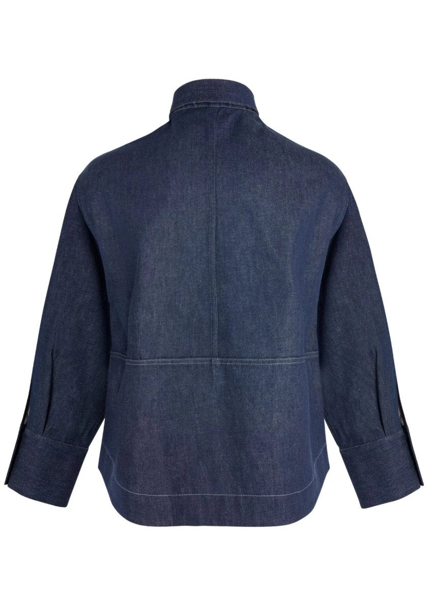 COOKE - Veste boxy en denim indigo – Image 3