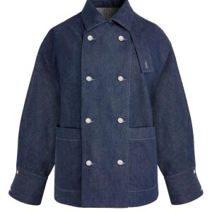 COOKE - Veste boxy en denim indigo