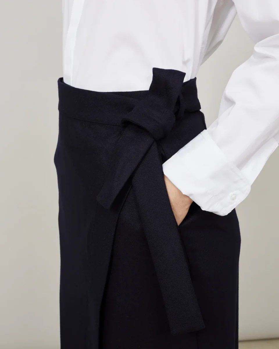 FALDA - Jupe portefeuille en flanelle – Image 7