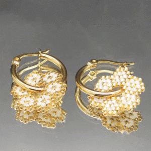 Créoles « Fleurs de Cérémonie » – L’Éclat Tissé