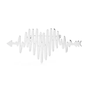 Broche Coeur Cardiogramme