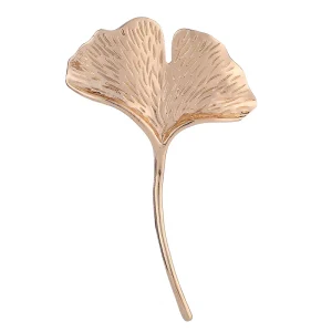 Broche Feuille de Ginkgo