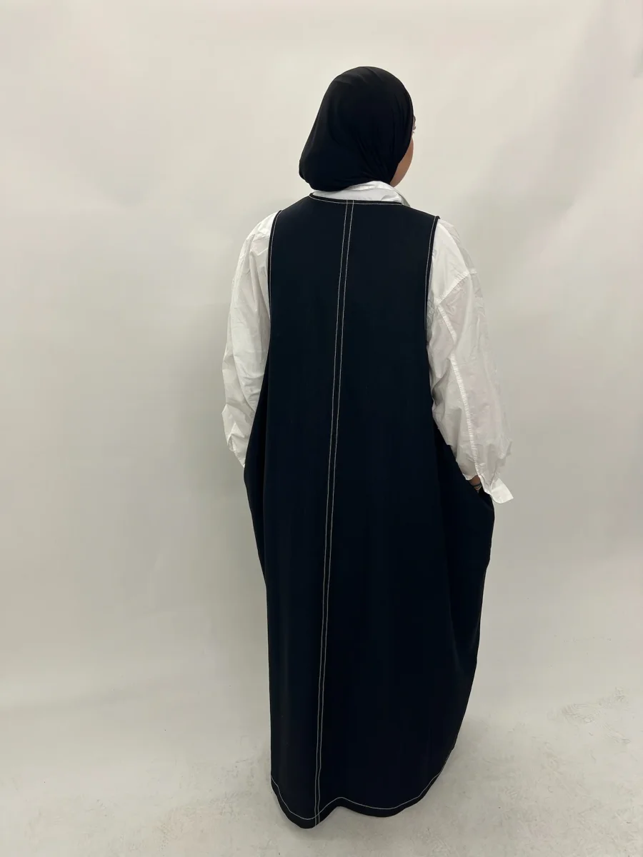 Robe sans manche - Denim noir – Image 3