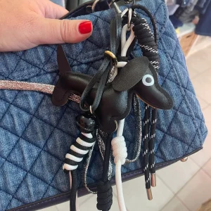 Accessoire de sac GRIGRI chien noir