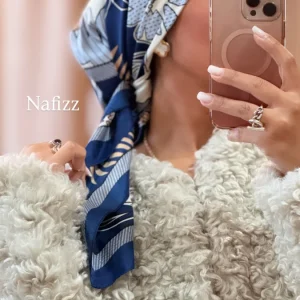 Mini Carré de soie Lona bleu