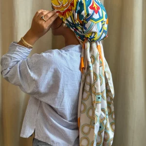 Grand carré de soie herma clémentine