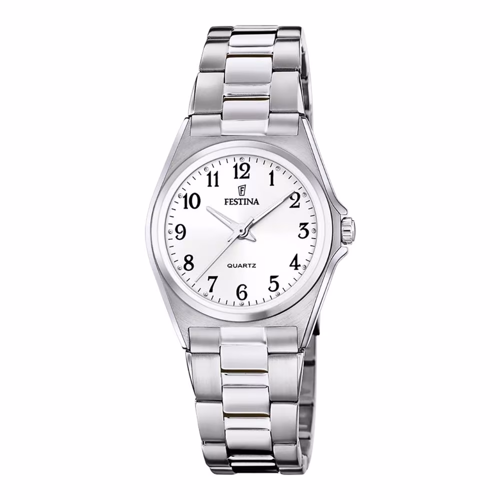 Montre Festina Classics femme, cadran gris, bracelet acier