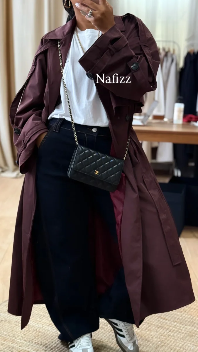 Veste trench Loa bordeau Auburn – Image 4