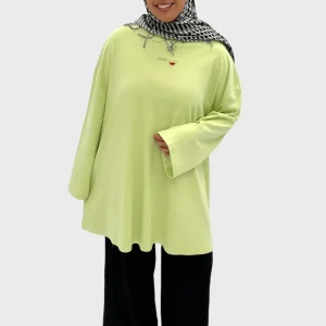 PALESTINE OVERSIZE TEE SHIRT GREEN WATERMELON