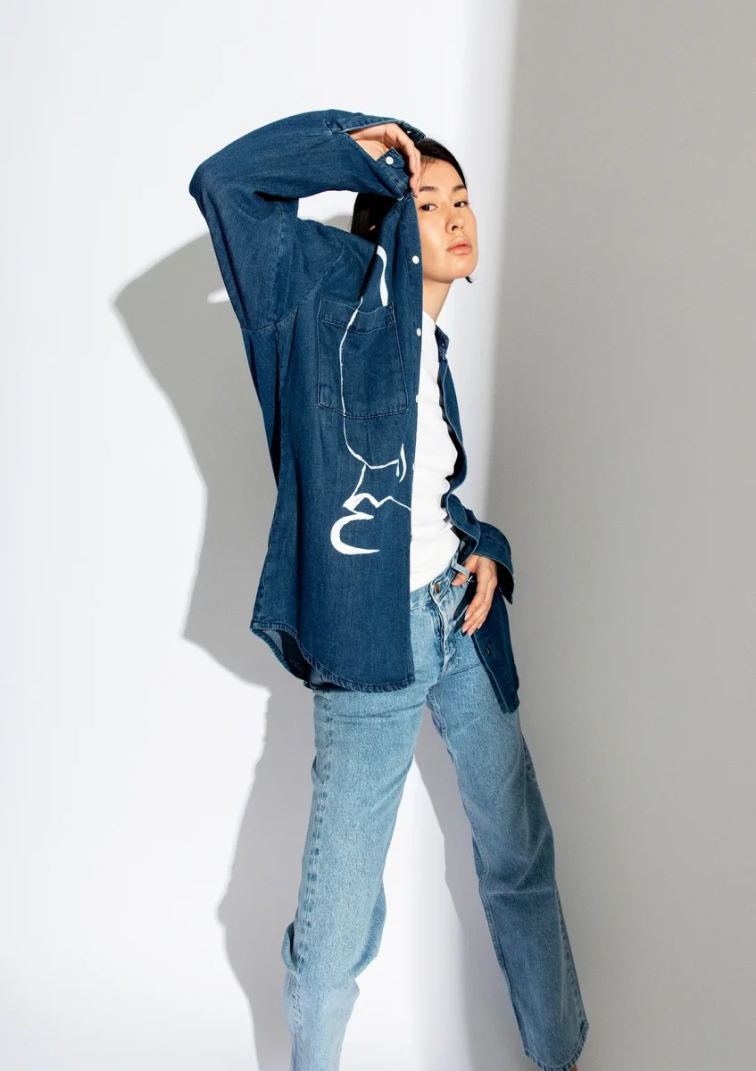 ADN loves ART - Chemise en denim - Oeuvre 7 – Image 3