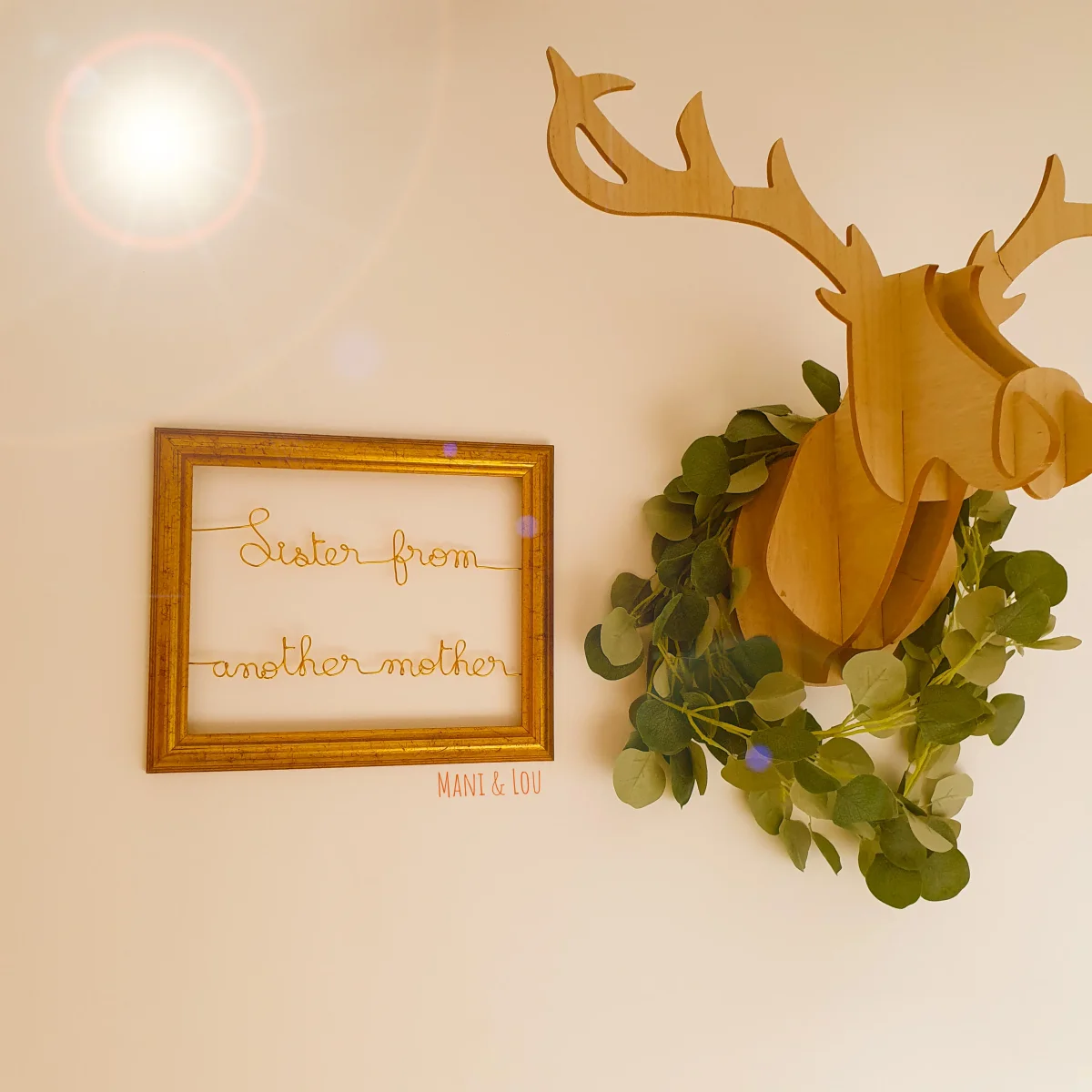 Cadre personnalisé doré – Image 5