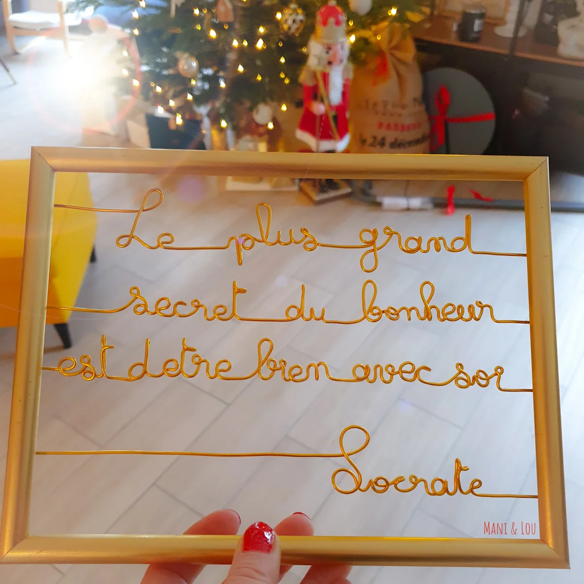 Cadre personnalisé doré – Image 4