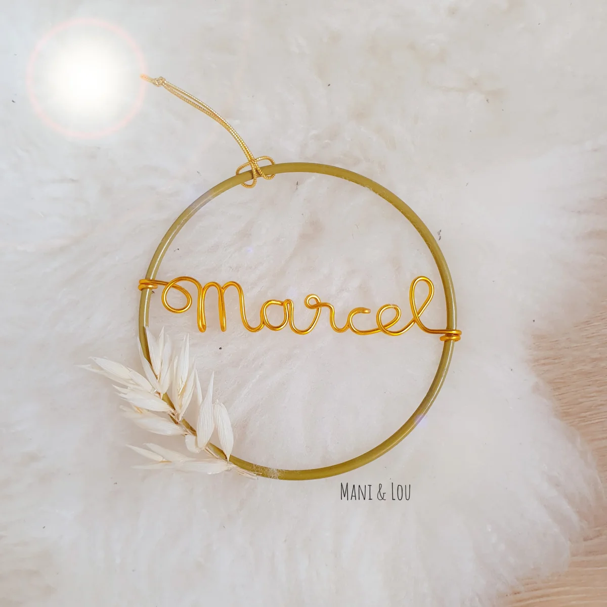 Mini couronne personnalisée avec fleurs séchées – Image 6