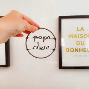 Mini couronne personnalisée fête des pères