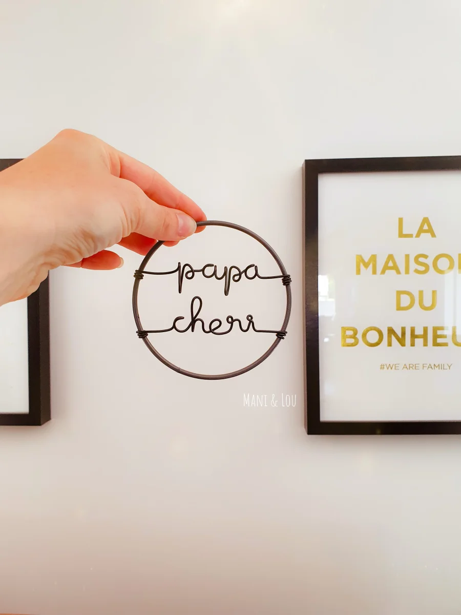 Mini couronne personnalisée fête des pères