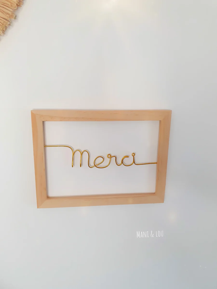 Cadre personnalisé bois brut cadeau – Image 4