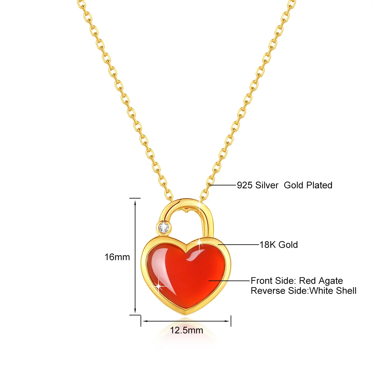 collier coeur rouge – Image 4