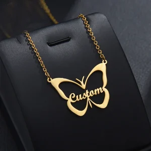 collier lettre prenom