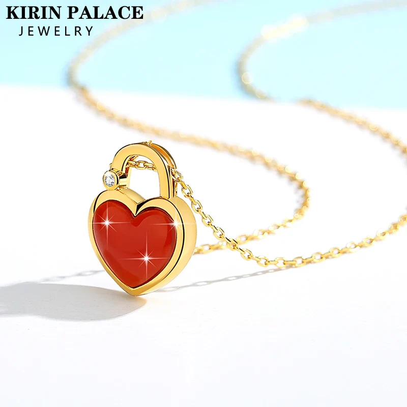 collier coeur rouge – Image 2