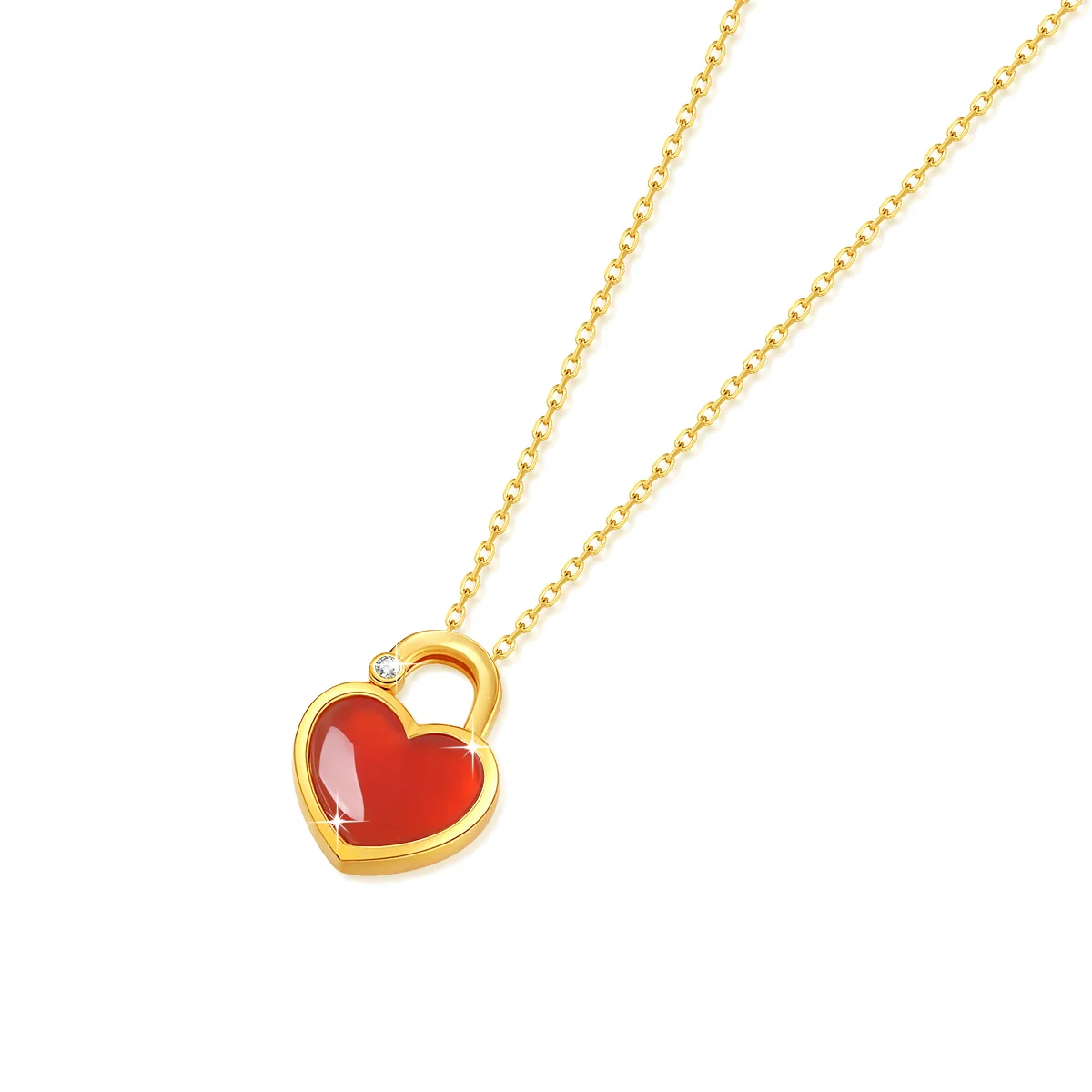 collier coeur rouge – Image 6