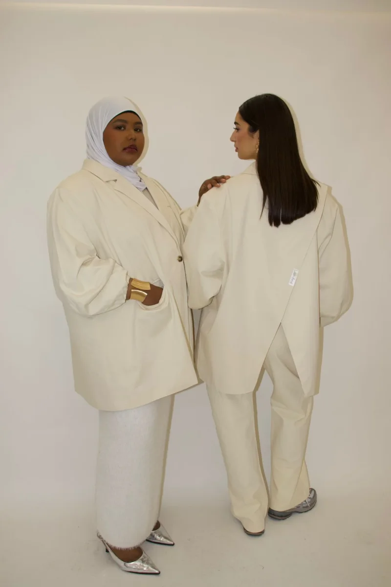 BLAZER OVERSIZE EUN BLANC CASSÉ – Image 3