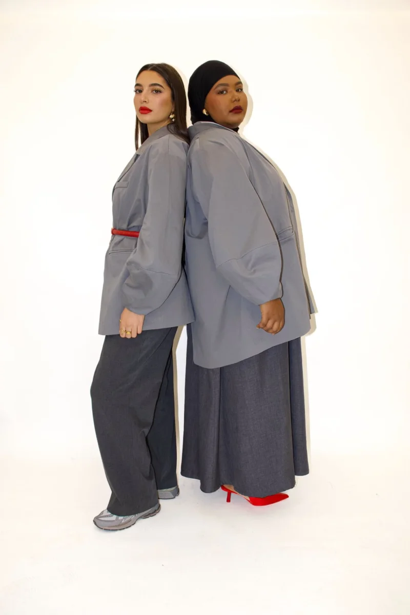 BLAZER OVERSIZE EUN GRIS – Image 4