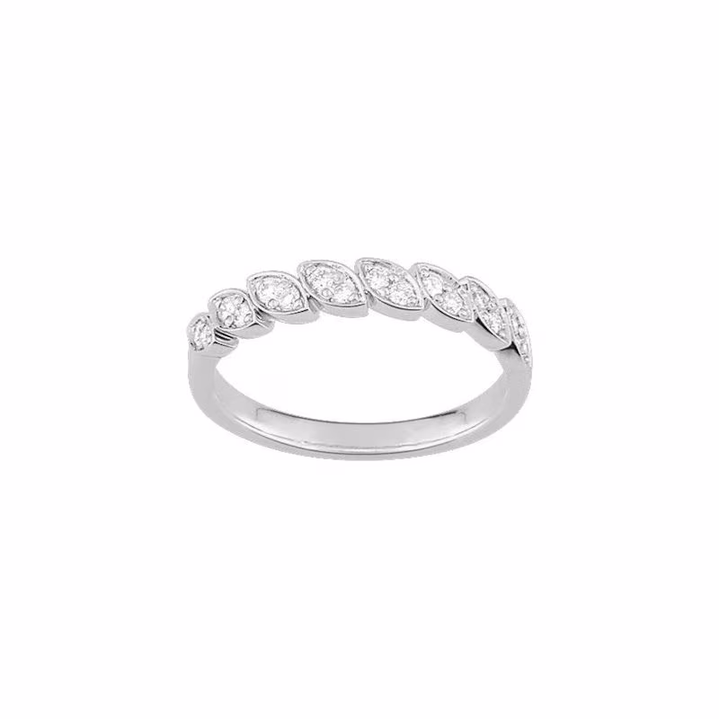 Alliance or blanc et diamant 0.20ct – Image 2