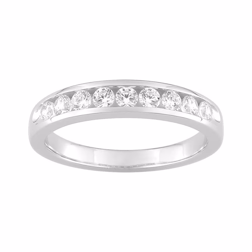 Alliance Diamants Synthétiques 0.50ct Serti Rail