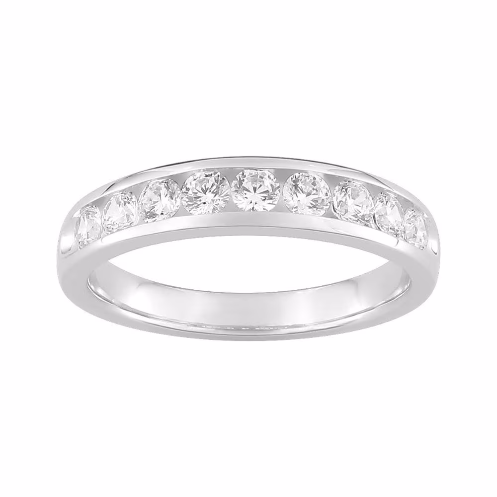 Alliance Diamants Synthétiques 0.75ct Serti Rail