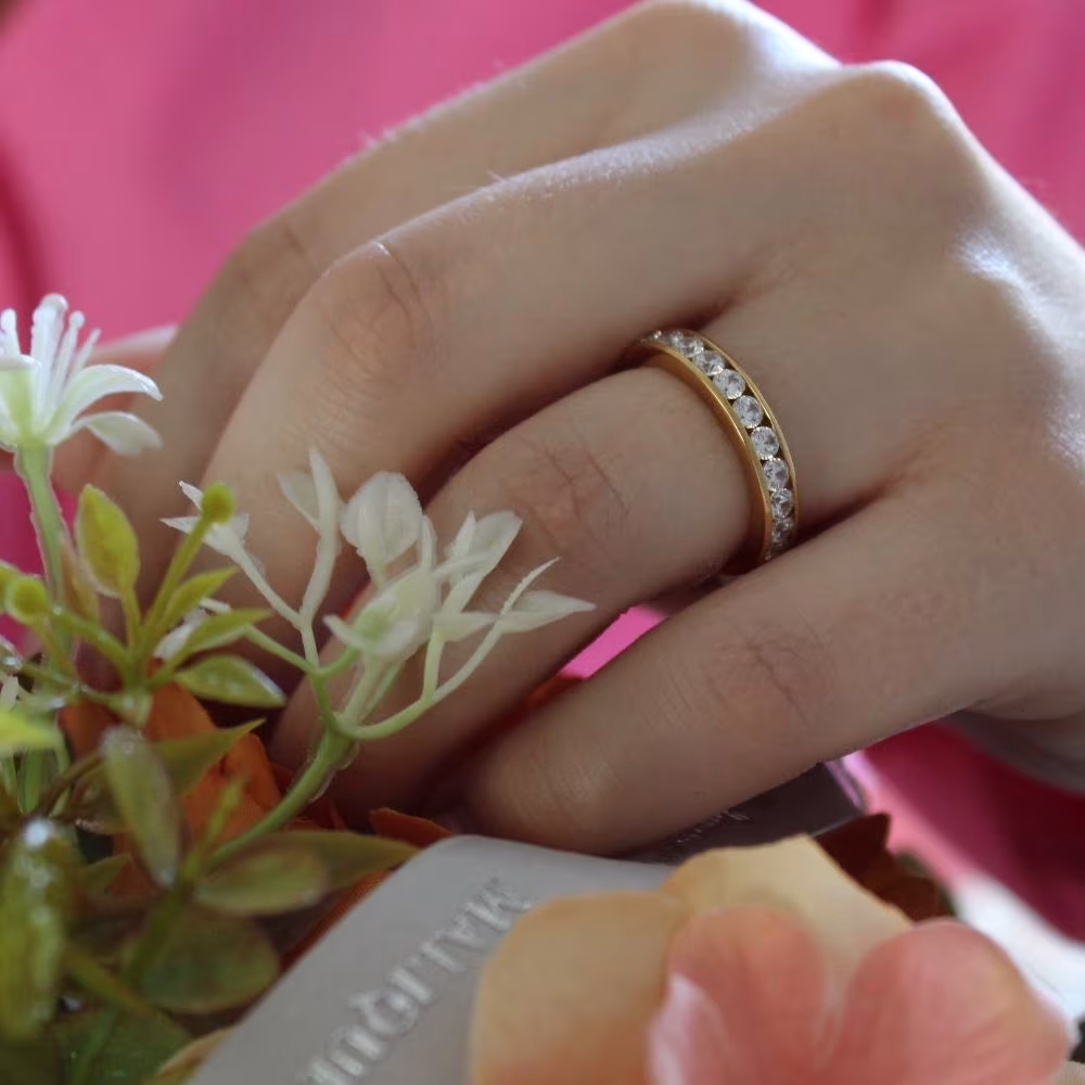 Alliance Diamant Tour Complet Or Jaune Bora-Bora – Image 4