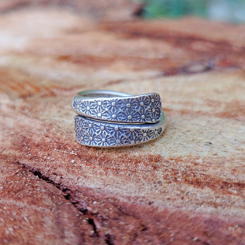 Bague ajustable argent OURSIN