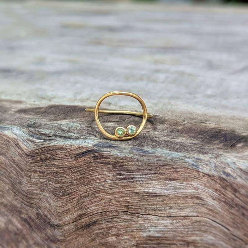 Bague anneau péridot PETIT NID – Image 4