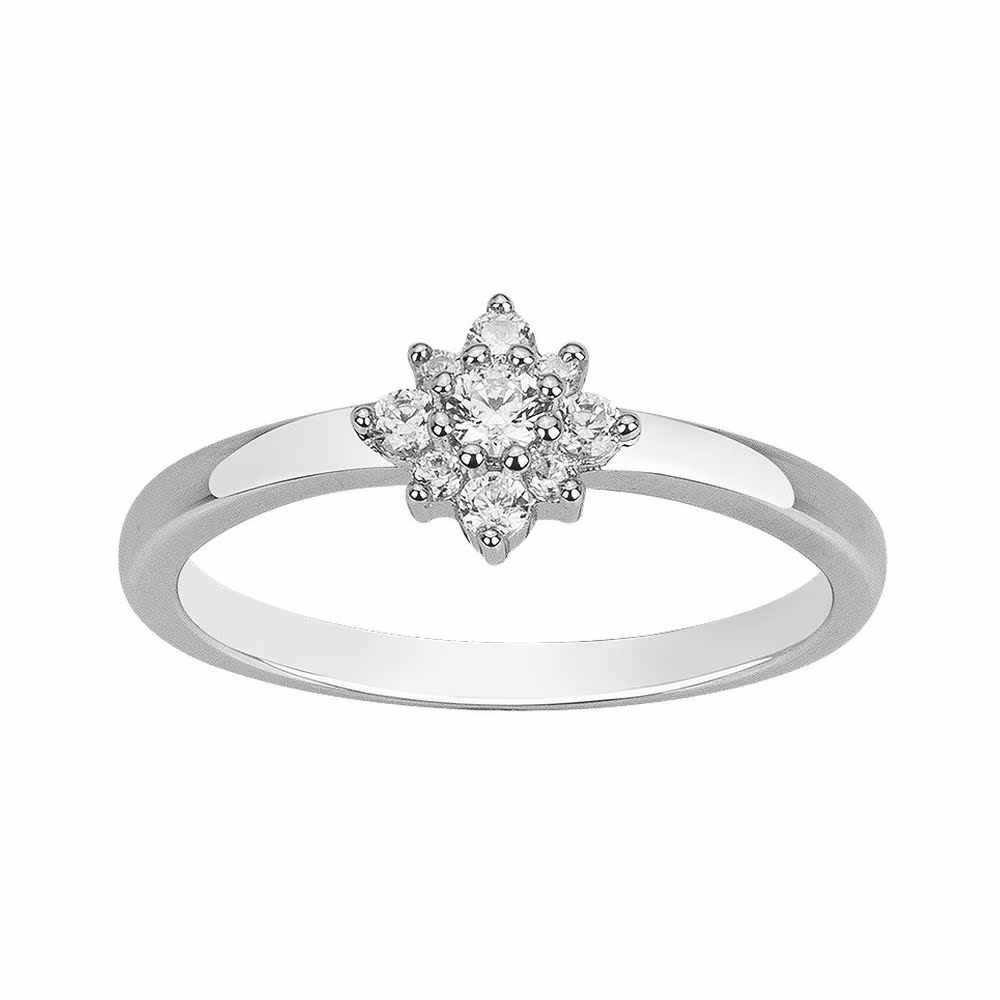 Bague Argent Fine et Entourage Oxydes – Image 2