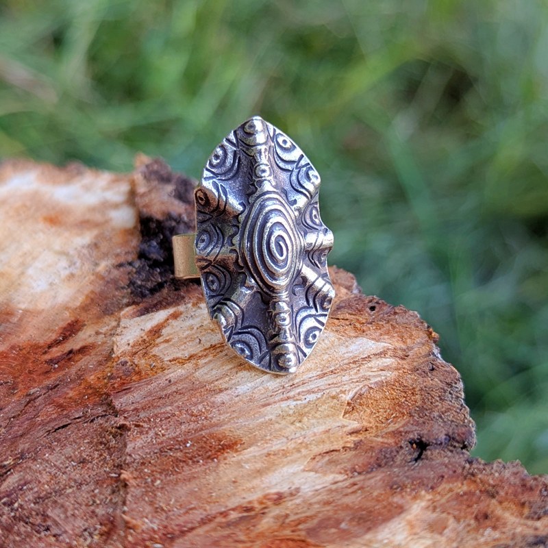 Bague argent ajustable ethnique KWAÏ – Image 2