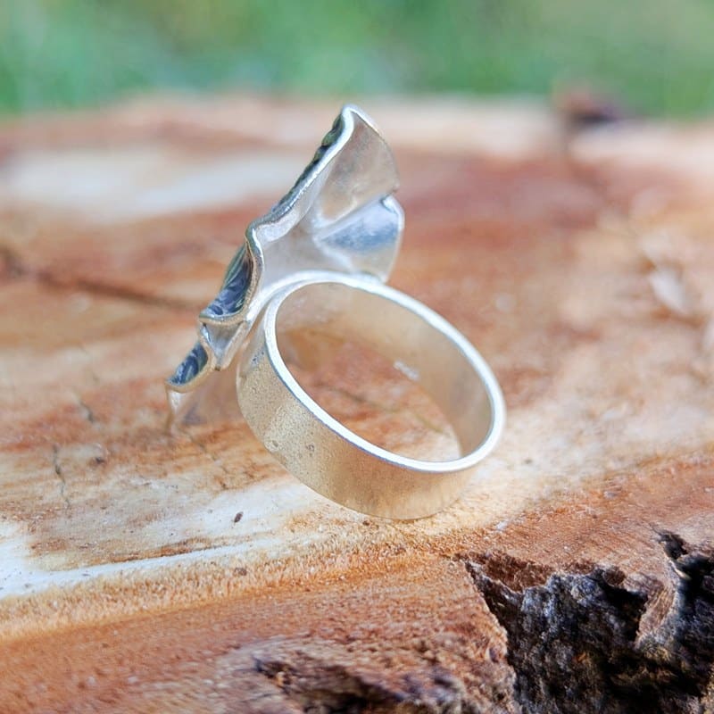 Bague argent ajustable ethnique KWAÏ – Image 6