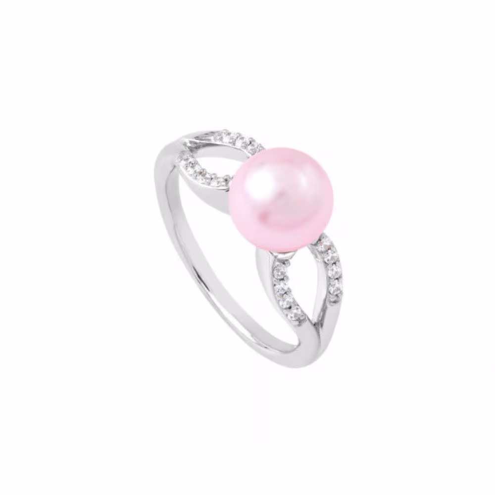 Bague argent et perle Elsa Lee La Vie en Rose