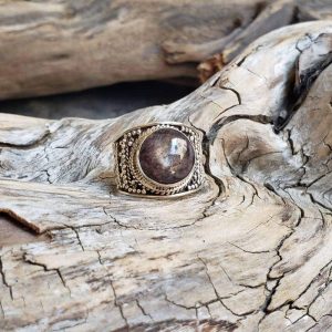 Bague argent et rubis indien