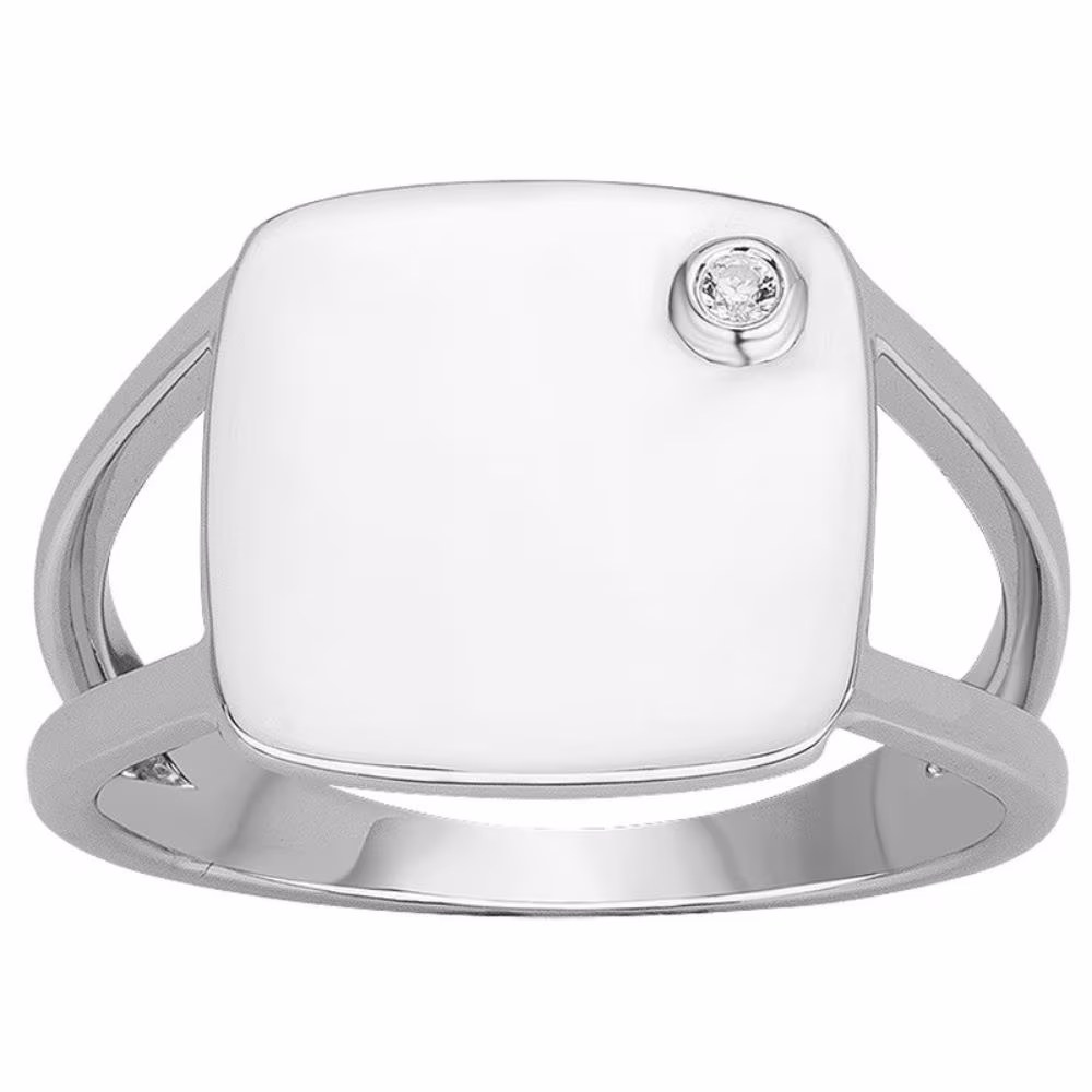 Bague Insolite La Garçonne Diamant, argent