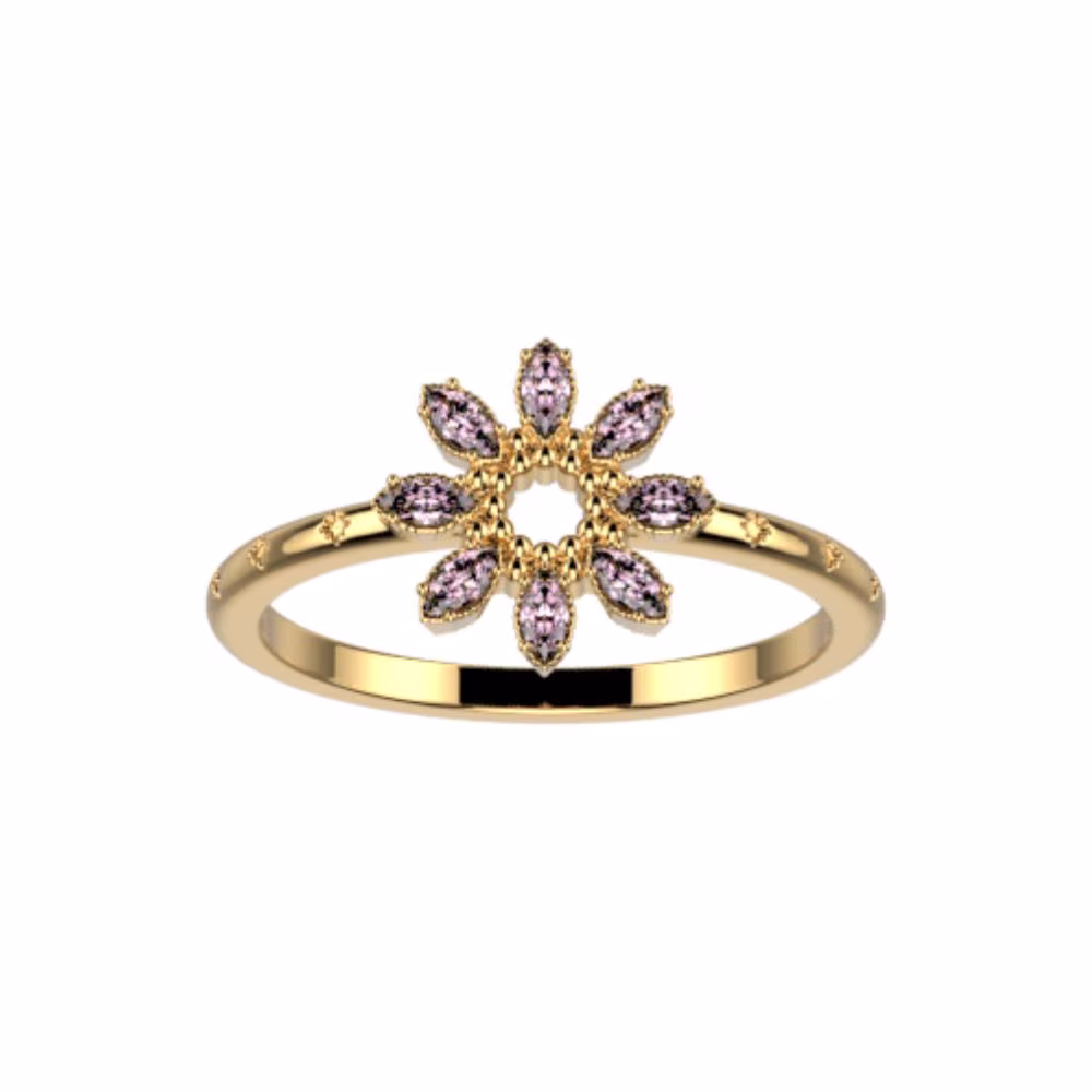 Bague Les Cadettes Blossom Dorée