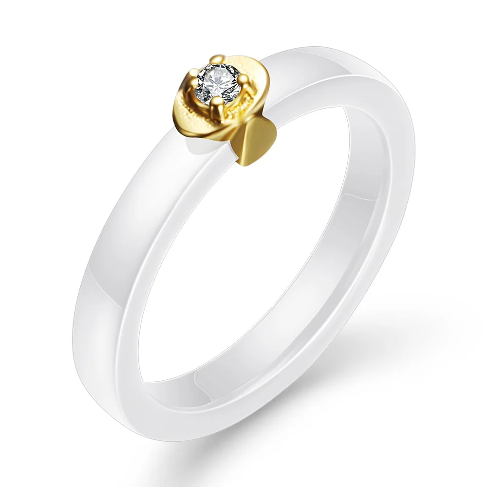 Bague Ceramique Blanc – Image 3