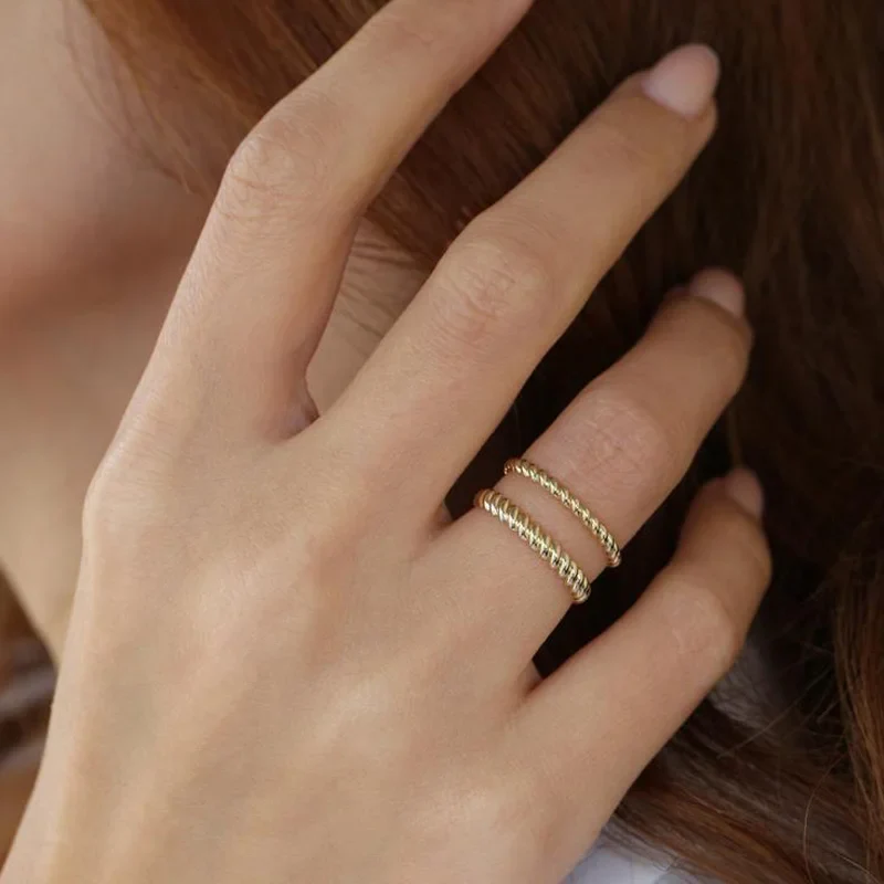 Bague Dorée Femme – Image 3