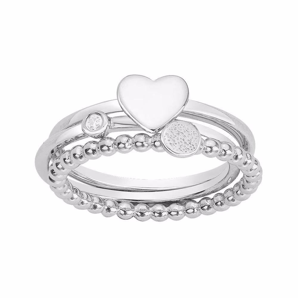 Bague Etats d&rsquo;Ame Amour La Garçonne Diamant, argent