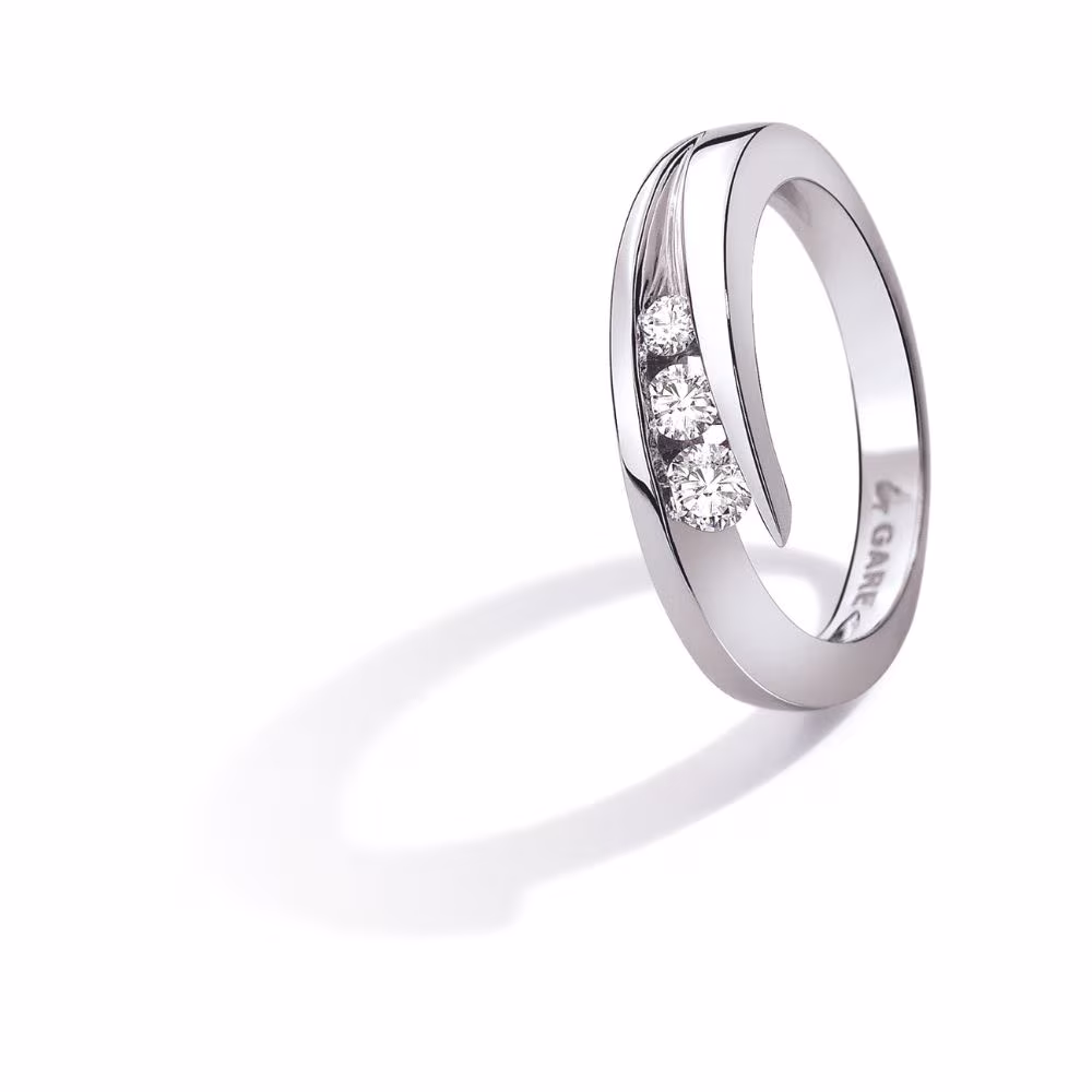 Bague Garel Neima Trilogy Diamants, 0.10ct – Image 3