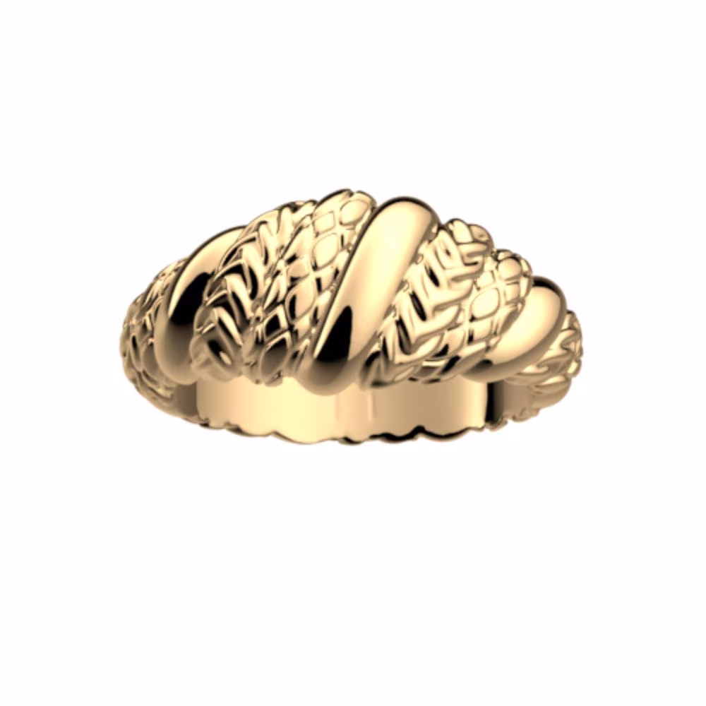 Bague Les Georgettes Icone Torsade Dorée