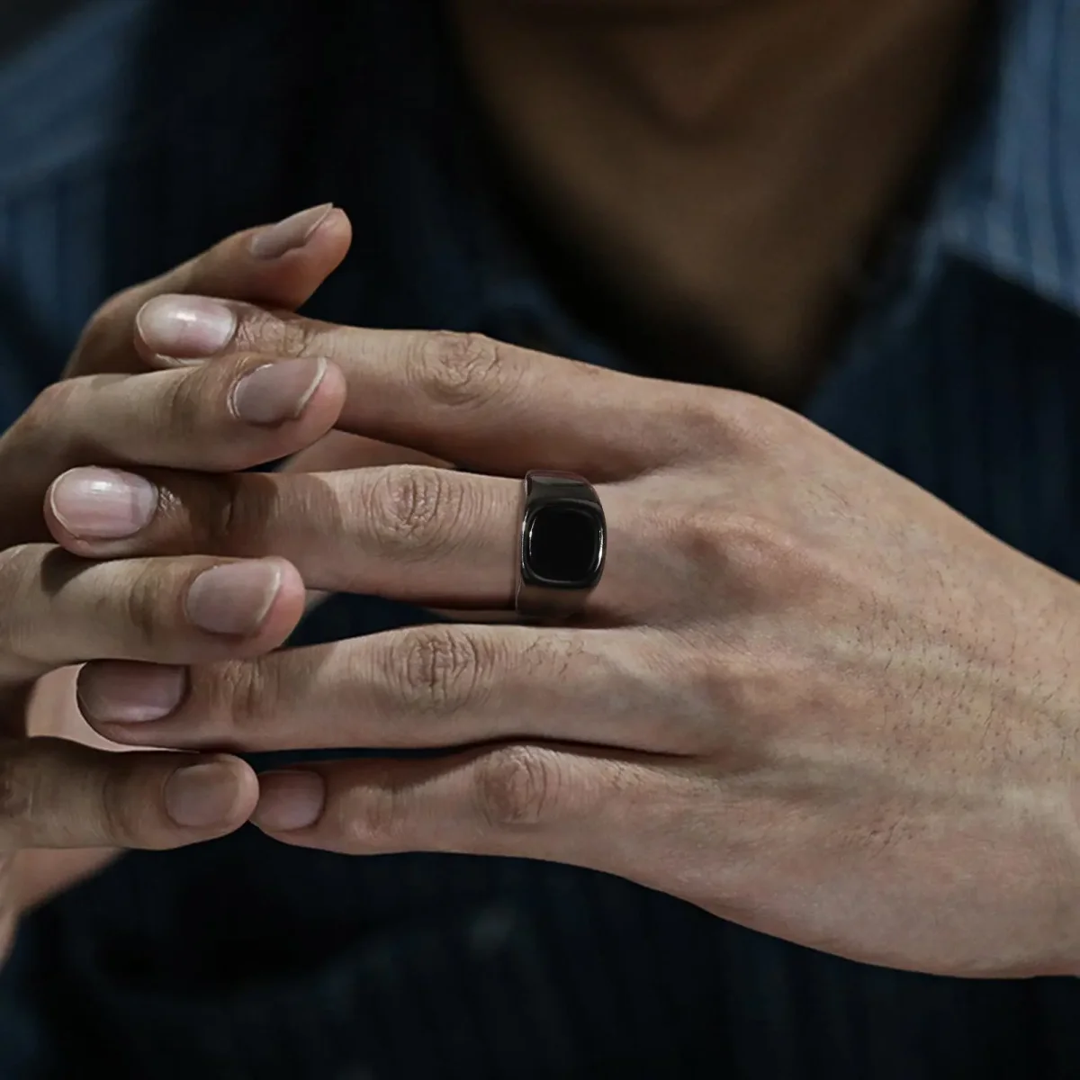 Bague Homme Noire – Image 3