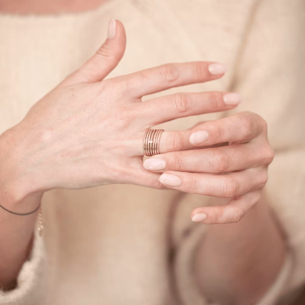 Bague Ma Semaine La Garçonne Diamant, plaqué or – Image 4