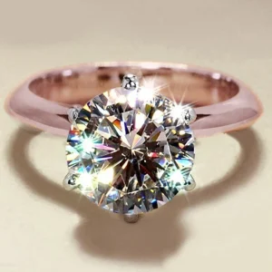 Bague Or Rose Diamant