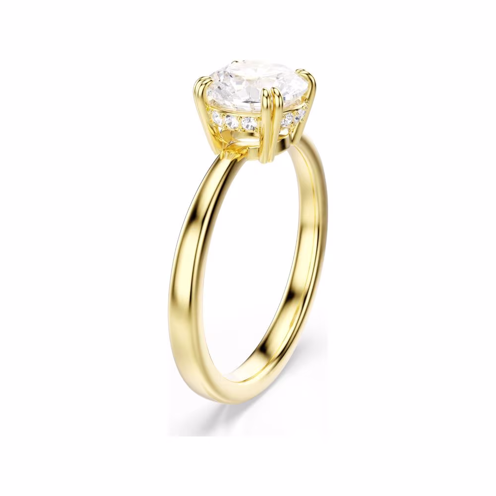 Solitaire Swarovski Cocktail Stilla, dorée, blanc – Image 6