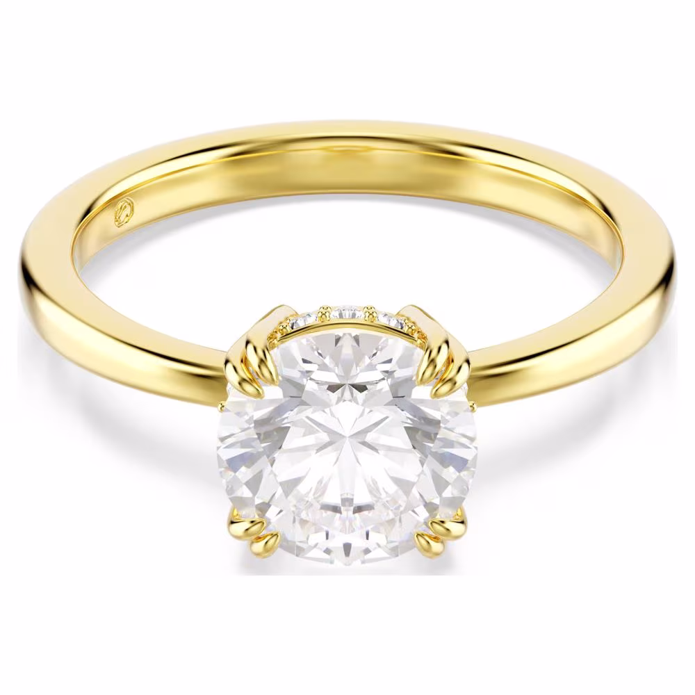 Solitaire Swarovski Cocktail Stilla, dorée, blanc – Image 2