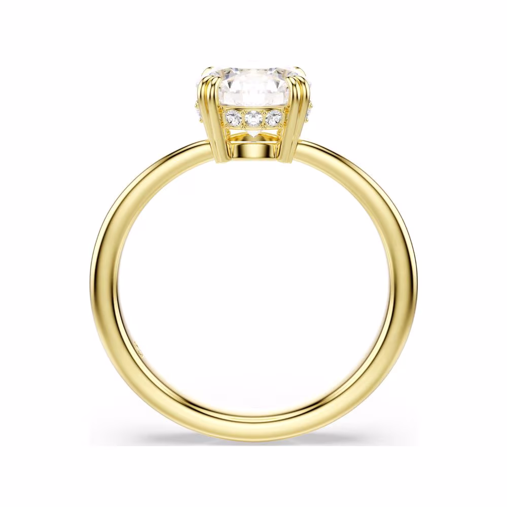 Solitaire Swarovski Cocktail Stilla, dorée, blanc – Image 5